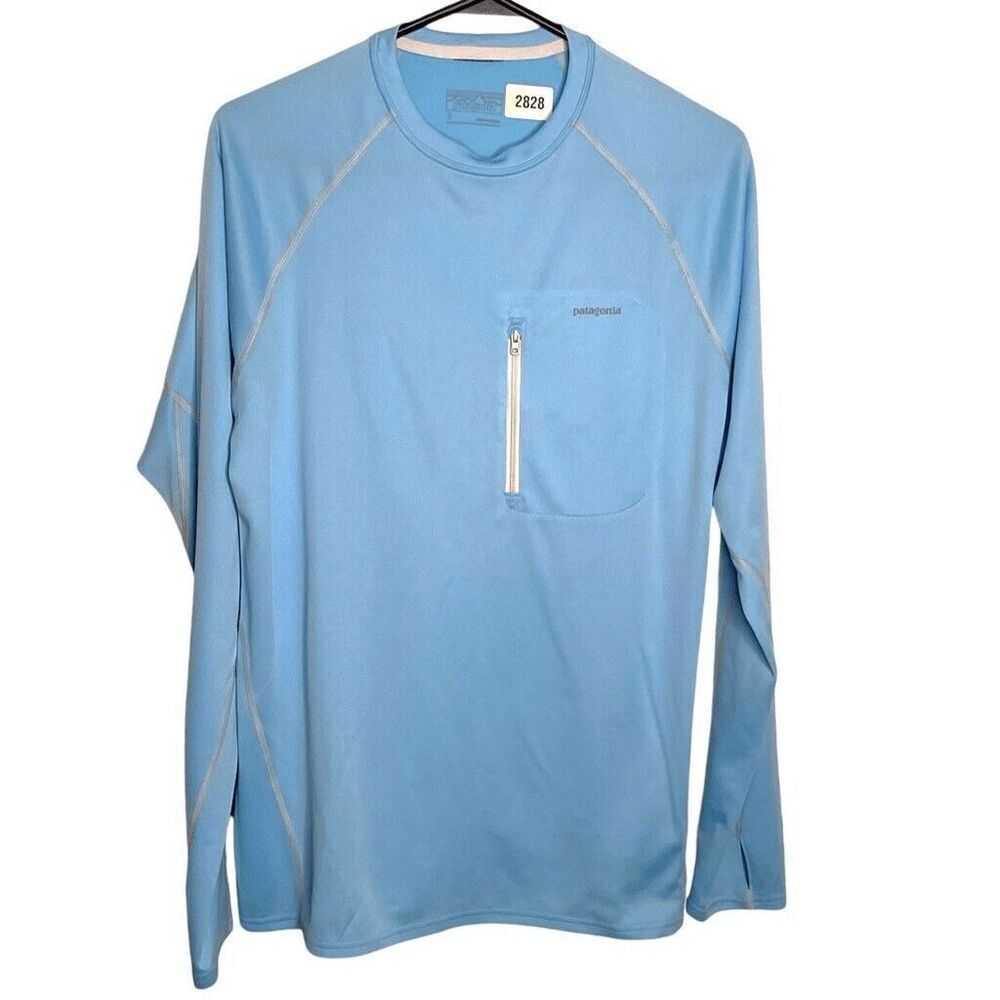 Patagonia Active Sport Men’s Blue Long Sleeve Lightweight‎ Sweatshirt Size S